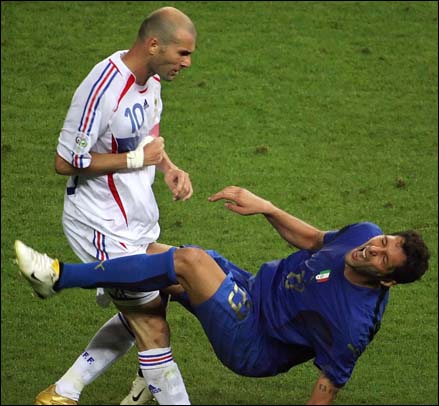 le coup de tete de zidane sur materazzi